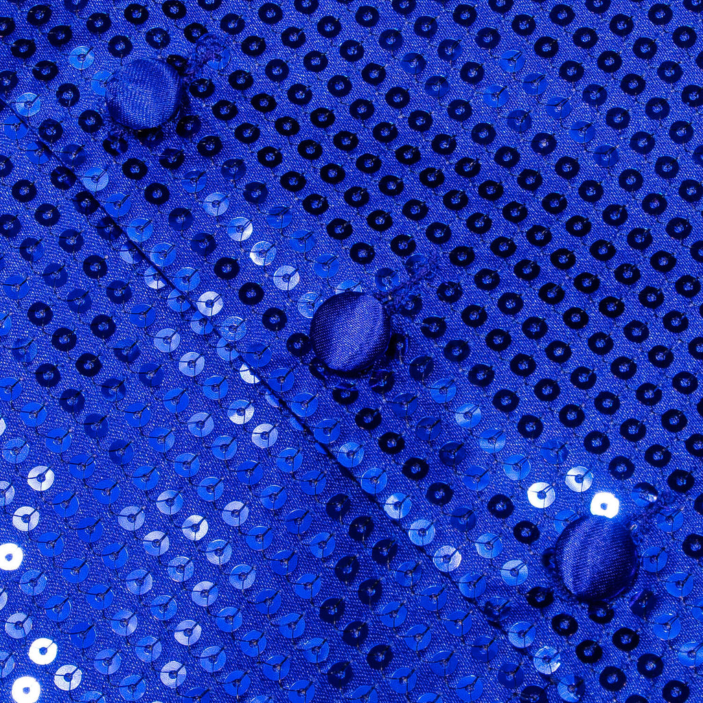 GentCrest Blue Sequin Vest Set - Image 5