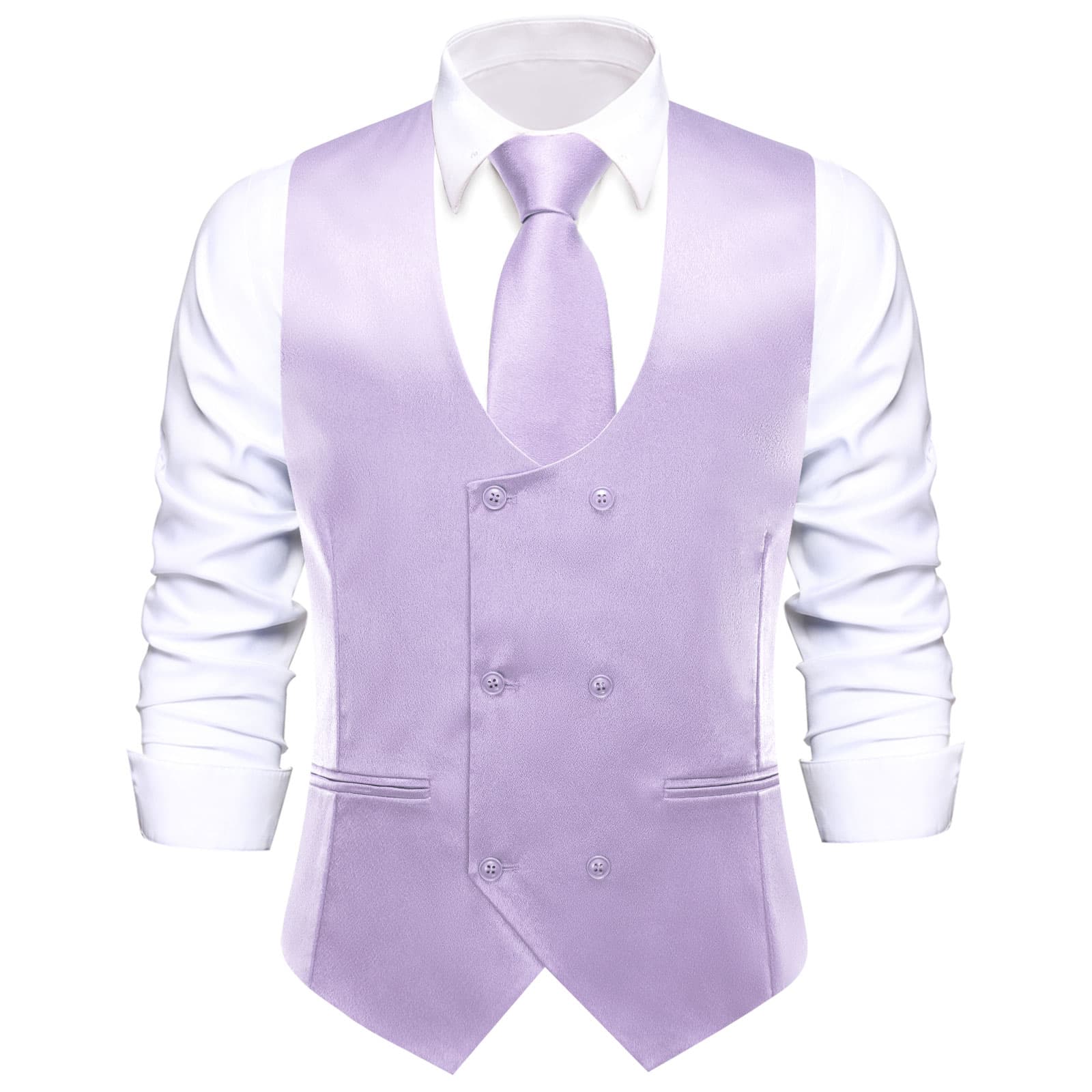 GentCrest Purple Solid Vest Set - Image 4