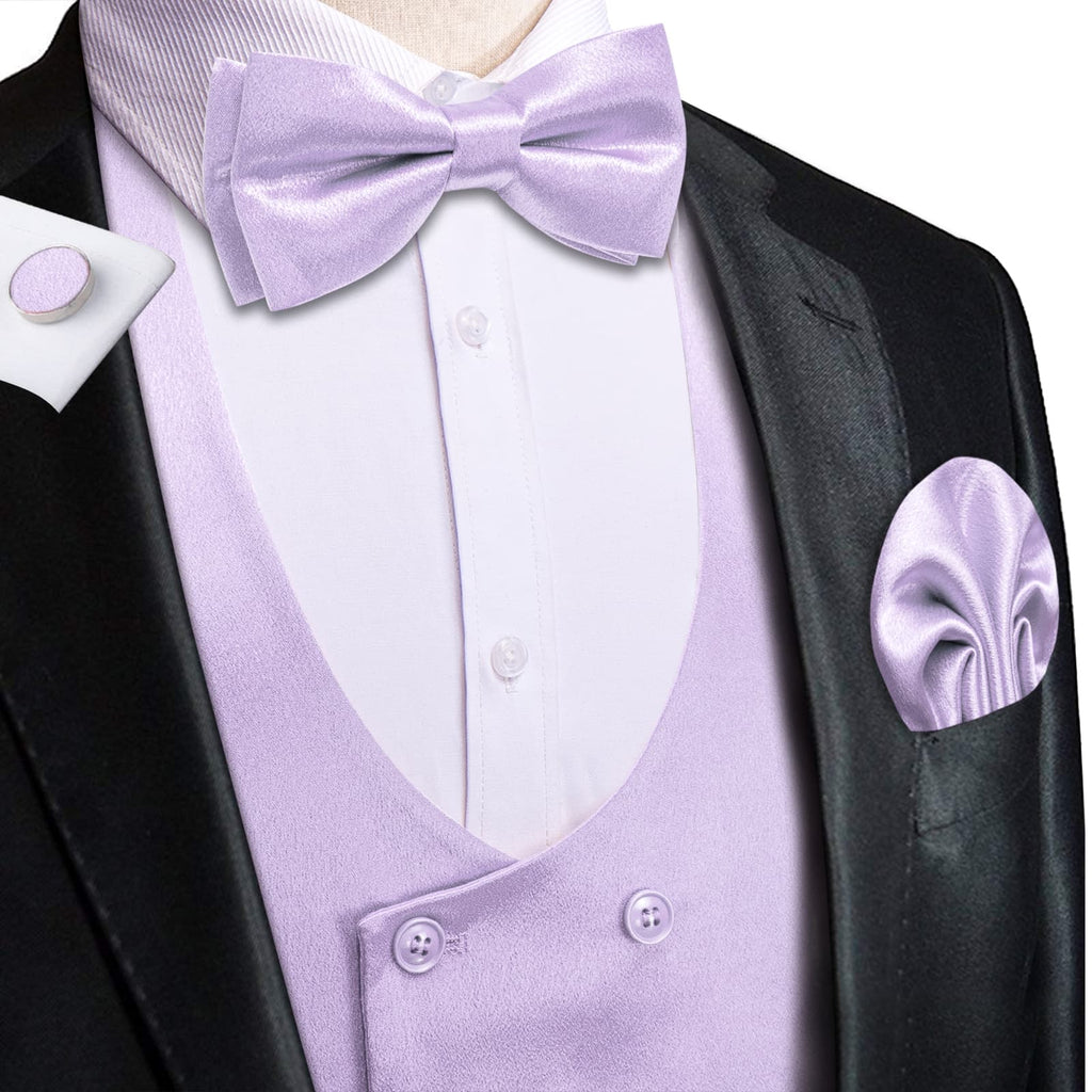 GentCrest Purple Solid Vest Set - Image 2