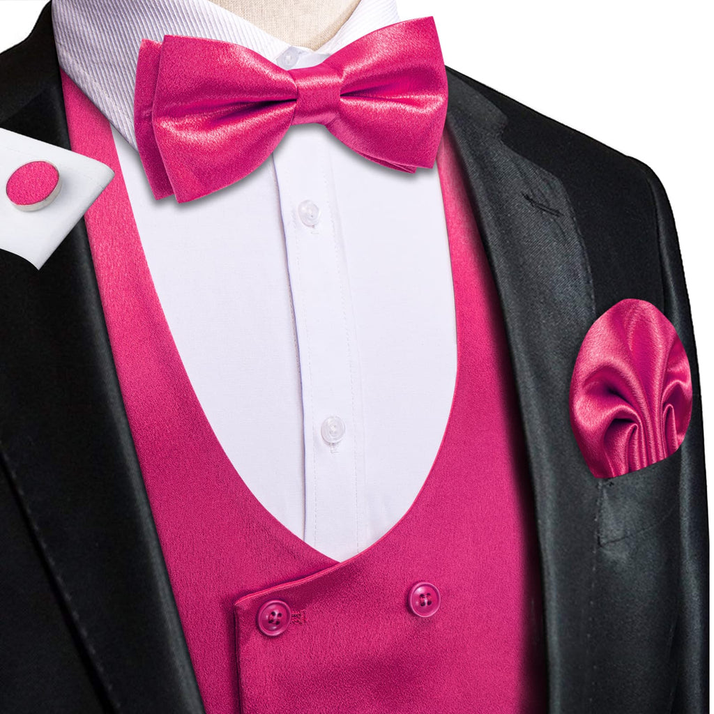 GentCrest Pink Solid Vest Set - Image 2