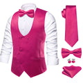 GentCrest Pink Solid Vest Set - Image 1