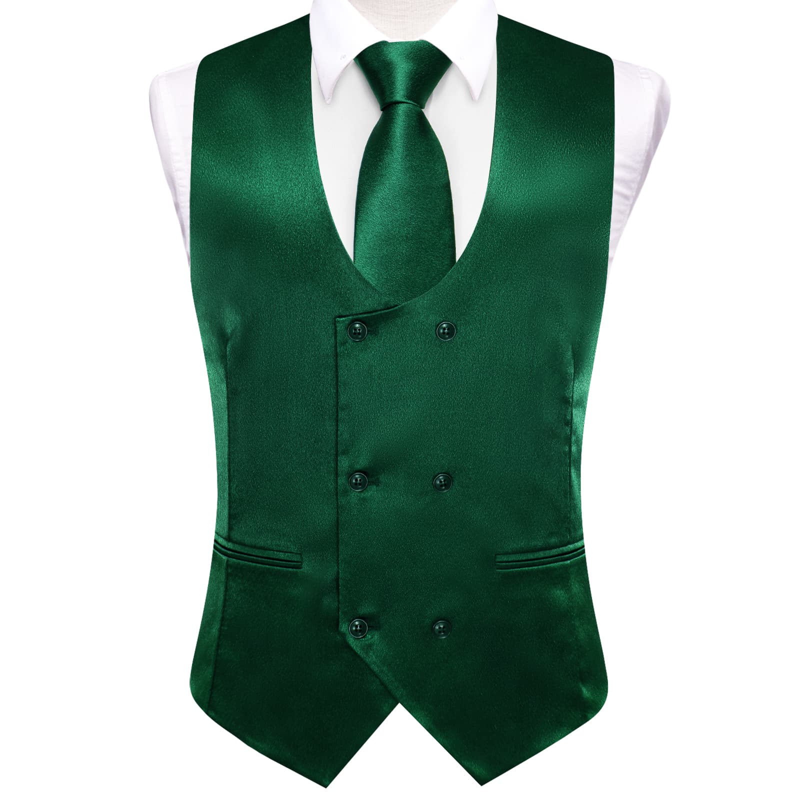 GentCrest Green Solid Vest Set - Image 3