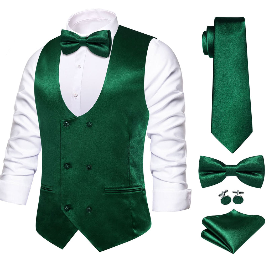 GentCrest Green Solid Vest Set - Image 1