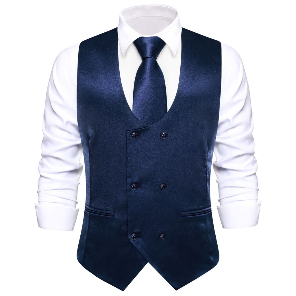 GentCrest Blue Solid Vest Set - Image 4