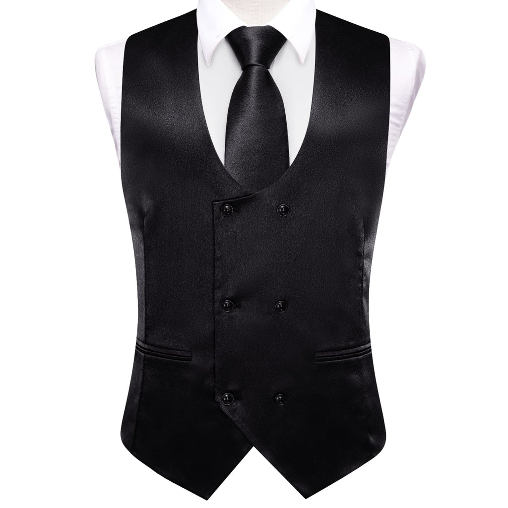 GentCrest Black Solid Vest Set - Image 3