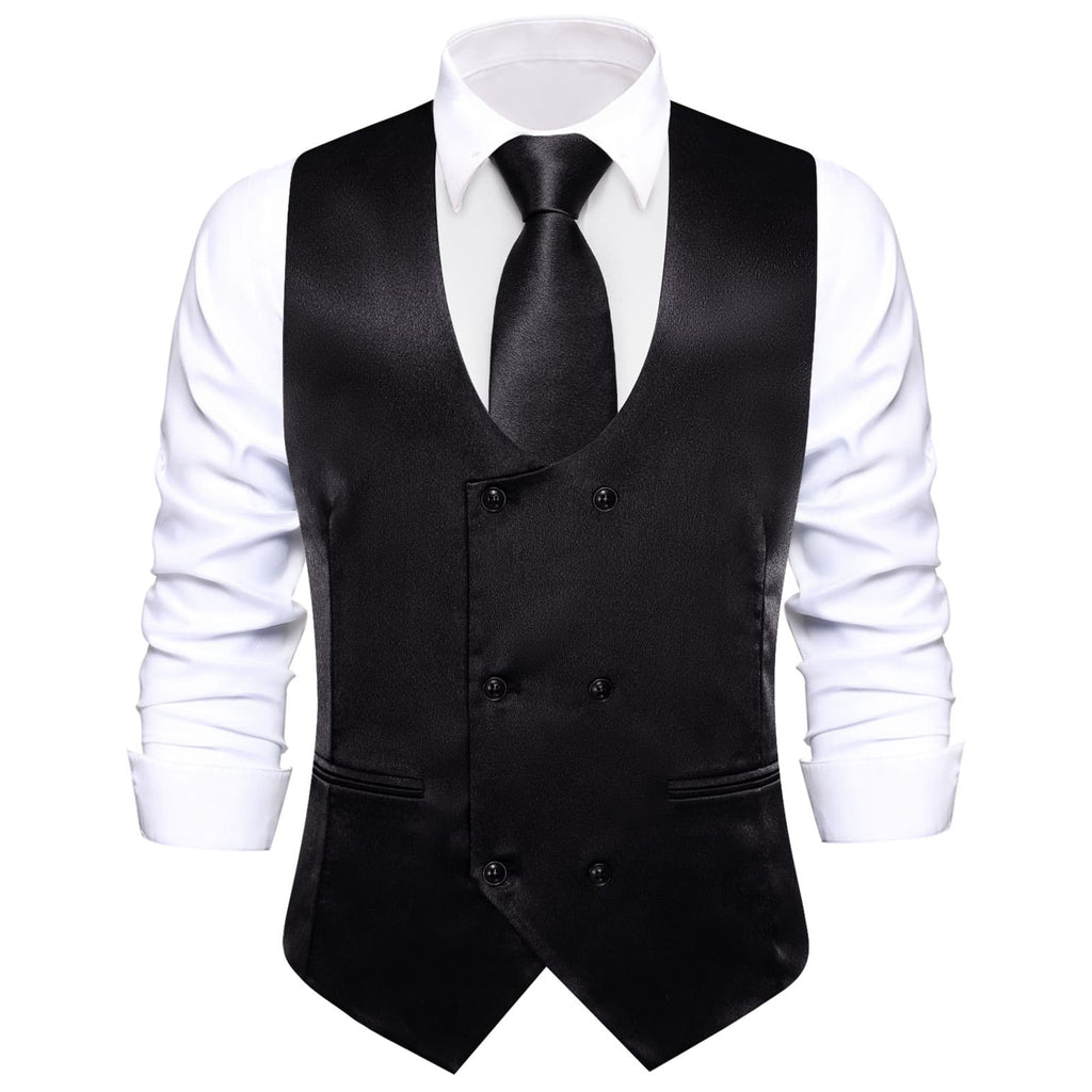 GentCrest Black Solid Vest Set - Image 4