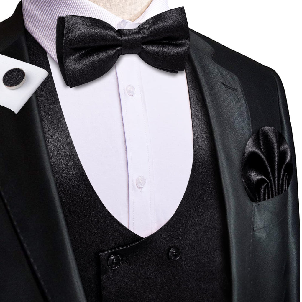 GentCrest Black Solid Vest Set - Image 2