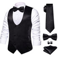 GentCrest Black Solid Vest Set - Image 1