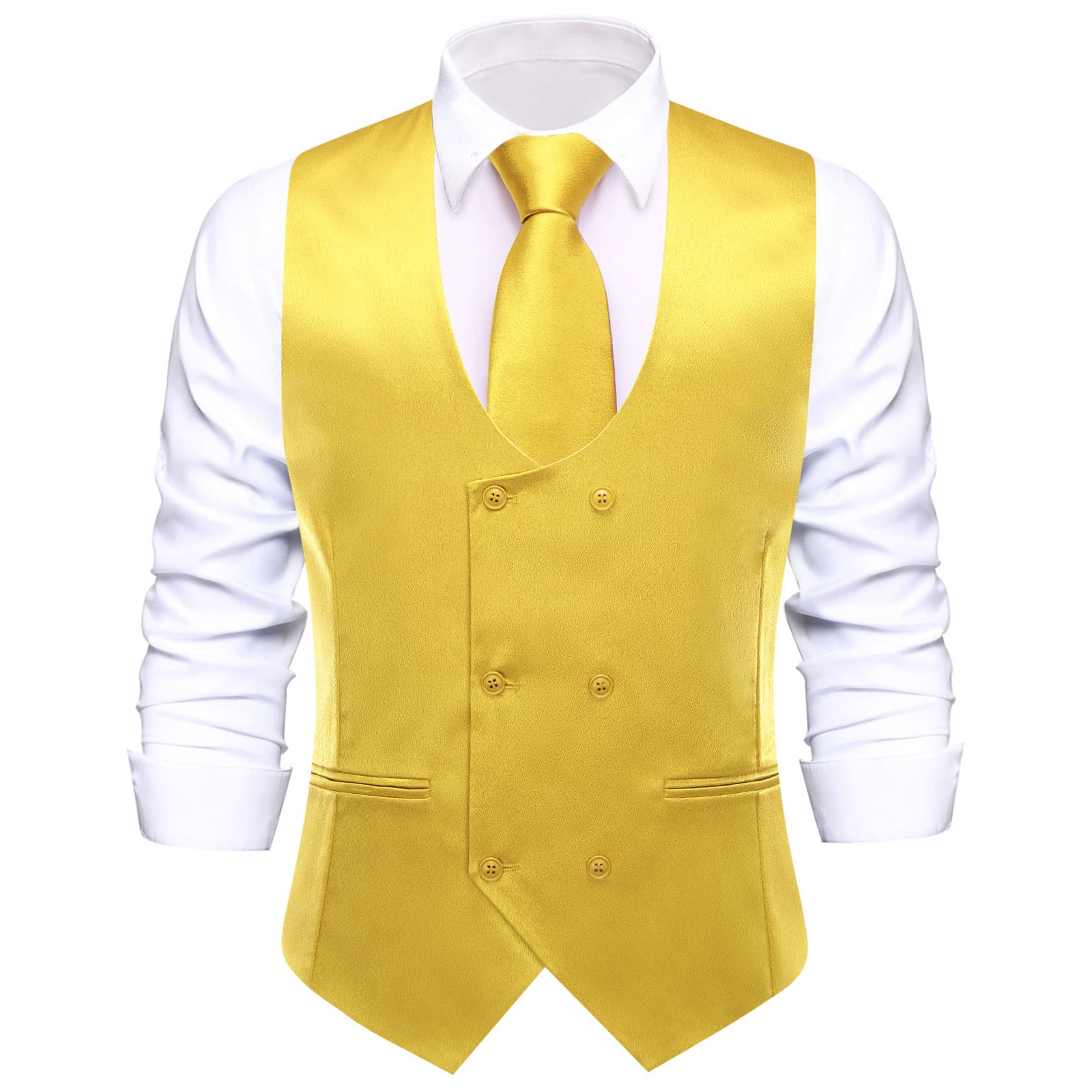 GentCrest Yellow Solid Vest Set - Image 4