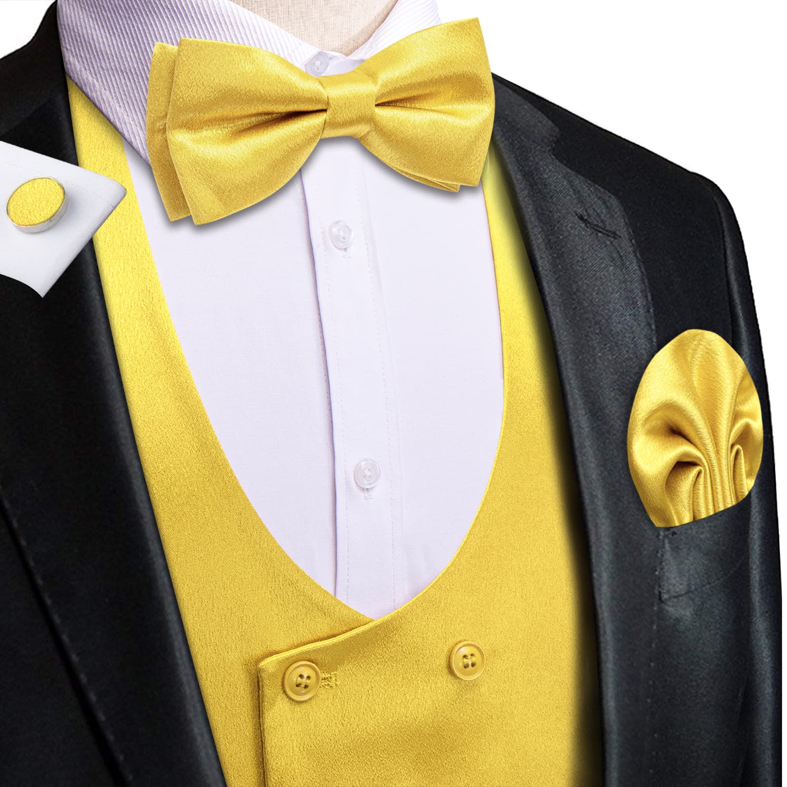 GentCrest Yellow Solid Vest Set - Image 2