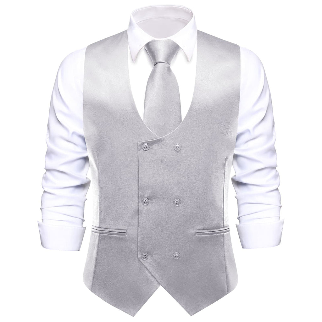 GentCrest Grey Solid Vest Set - Image 4