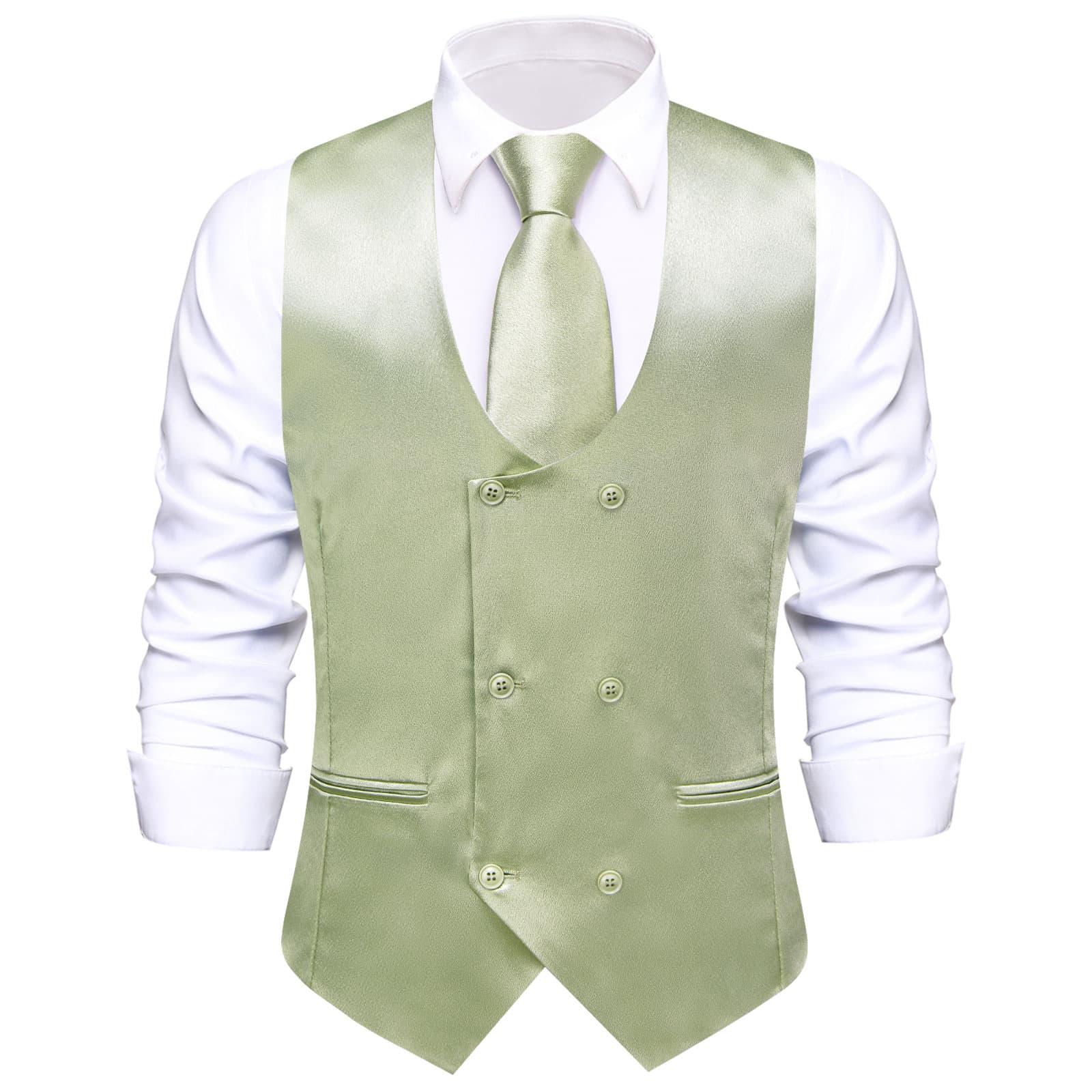 GentCrest Green Solid Vest Set - Image 4