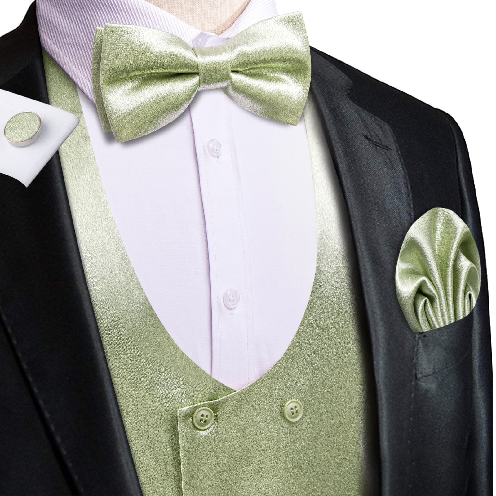 GentCrest Green Solid Vest Set - Image 2