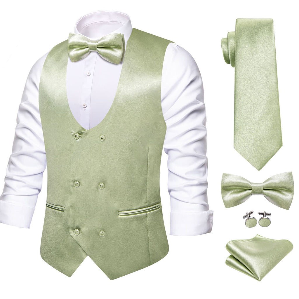 GentCrest Green Solid Vest Set - Image 1