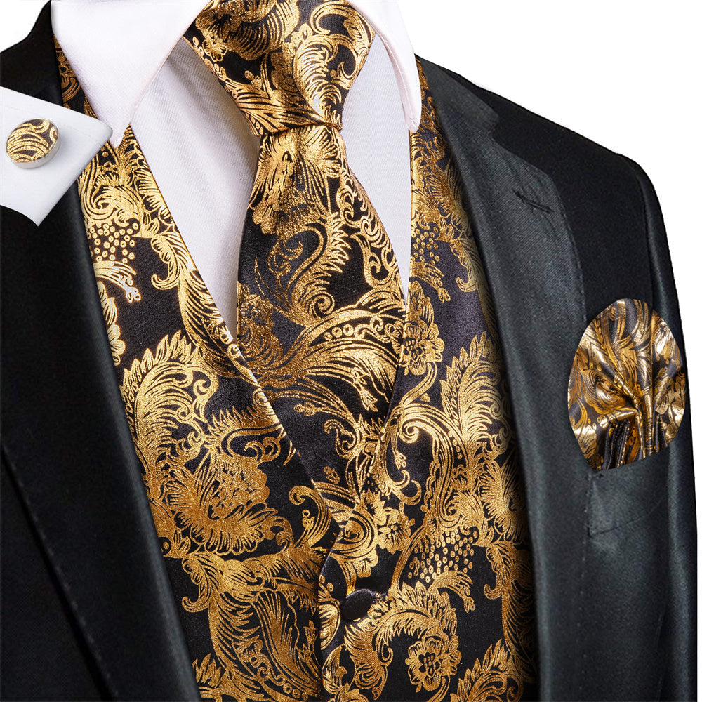 GentCrest Black Paisley Vest Set - Image 4