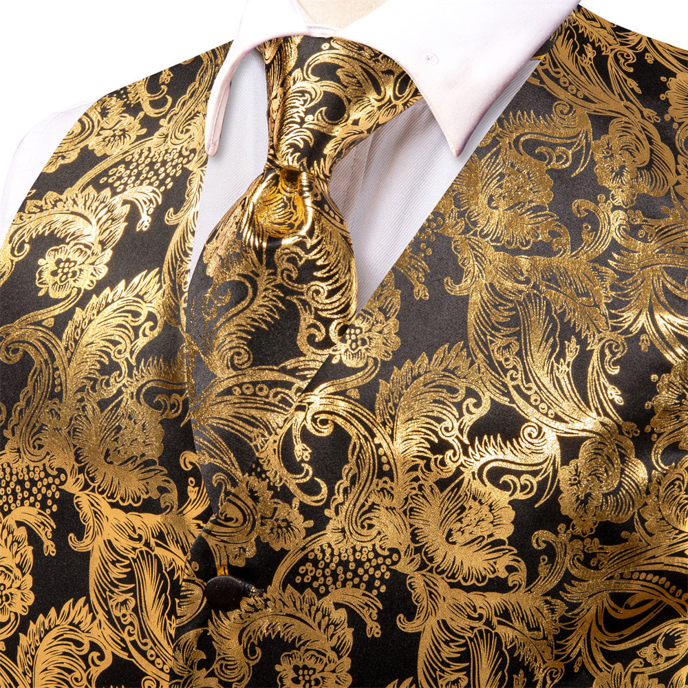 GentCrest Black Paisley Vest Set - Image 5