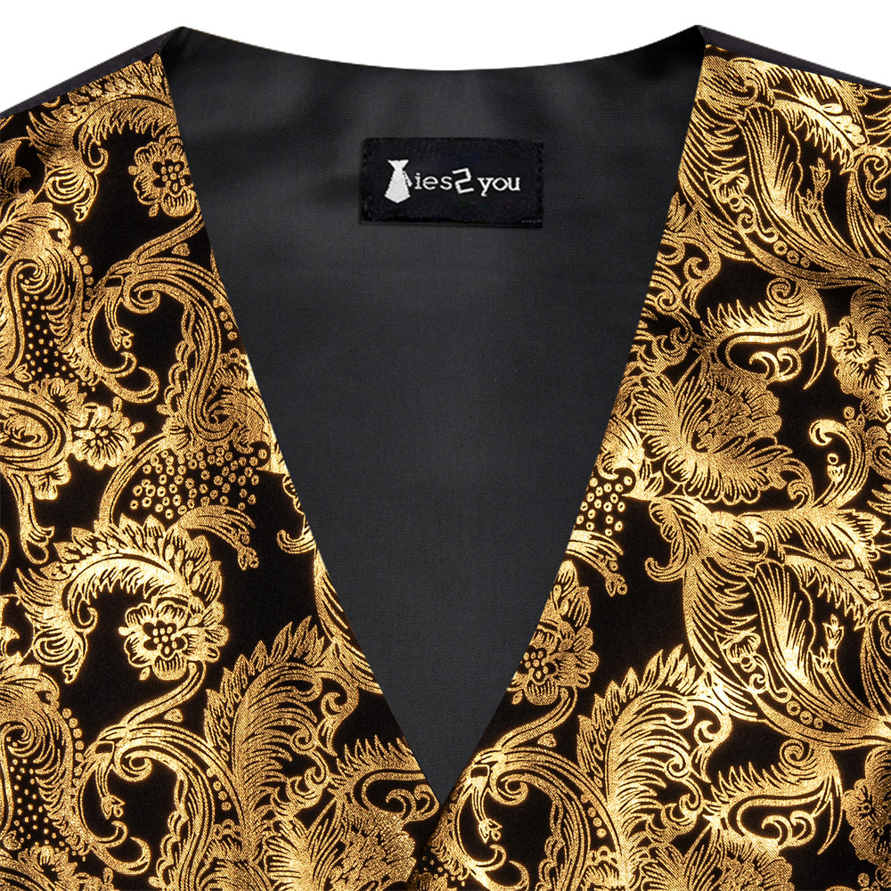 GentCrest Black Paisley Vest Set - Image 3