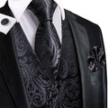 GentCrest Black Paisley Vest Set - Image 1
