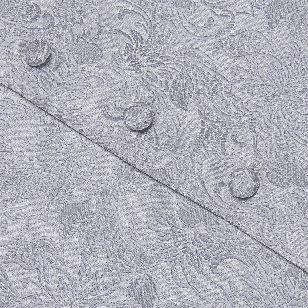 GentCrest Silver Floral Vest Set - Image 7