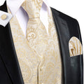 GentCrest Champagne Paisley Vest Set - Image 1