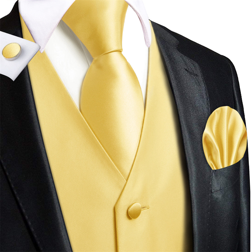GentCrest Gold Solid Vest Set - Image 2