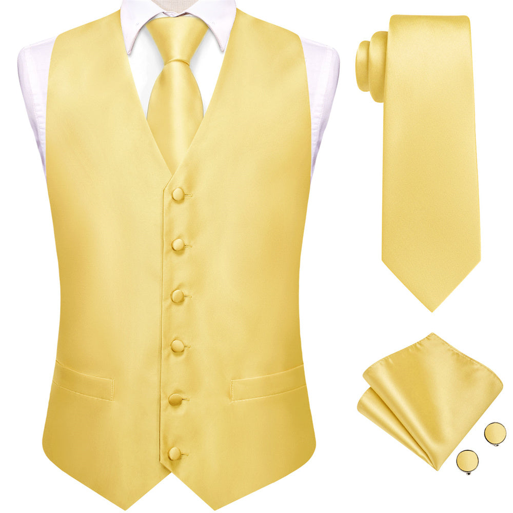 GentCrest Gold Solid Vest Set - Image 1