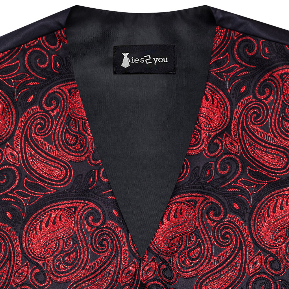 GentCrest Black Paisley Vest Set - Image 2