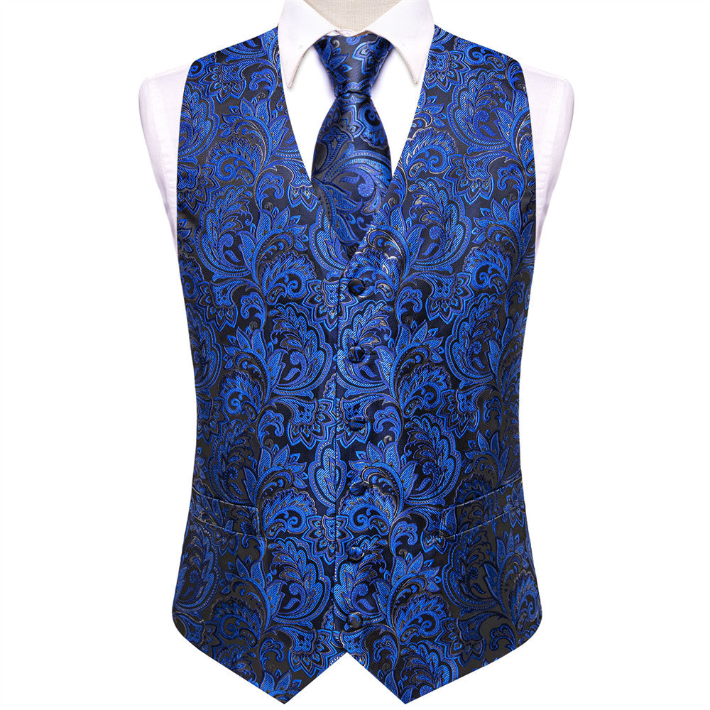 GentCrest Blue Paisley Vest Set - Image 5