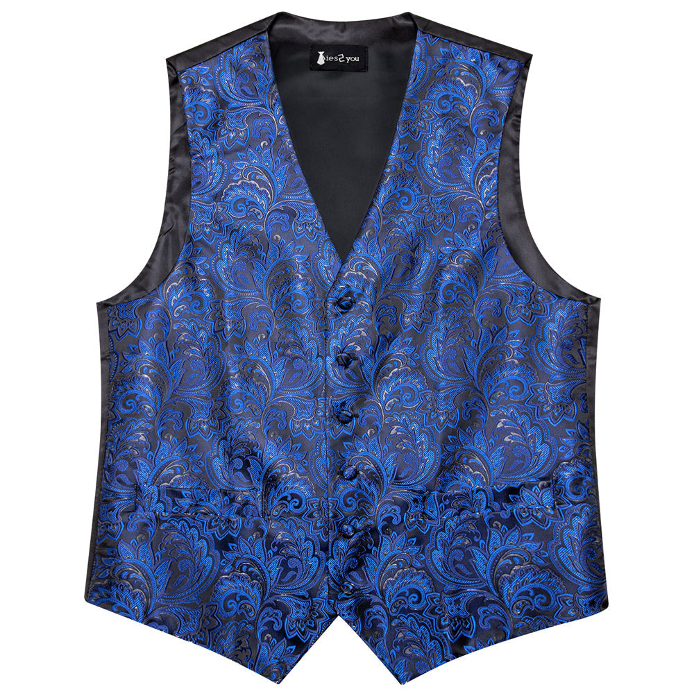 GentCrest Blue Paisley Vest Set - Image 5