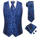 GentCrest Blue Paisley Vest Set - Image 1