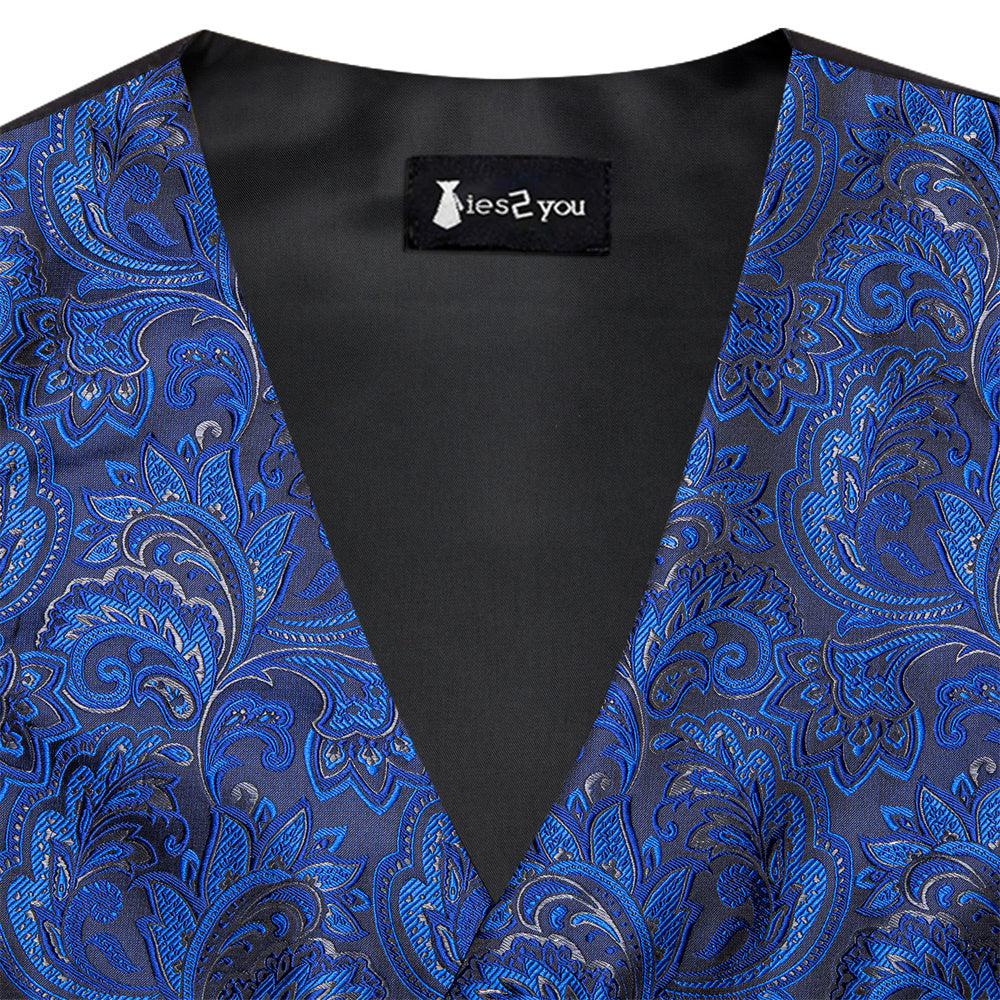 GentCrest Blue Paisley Vest Set - Image 4