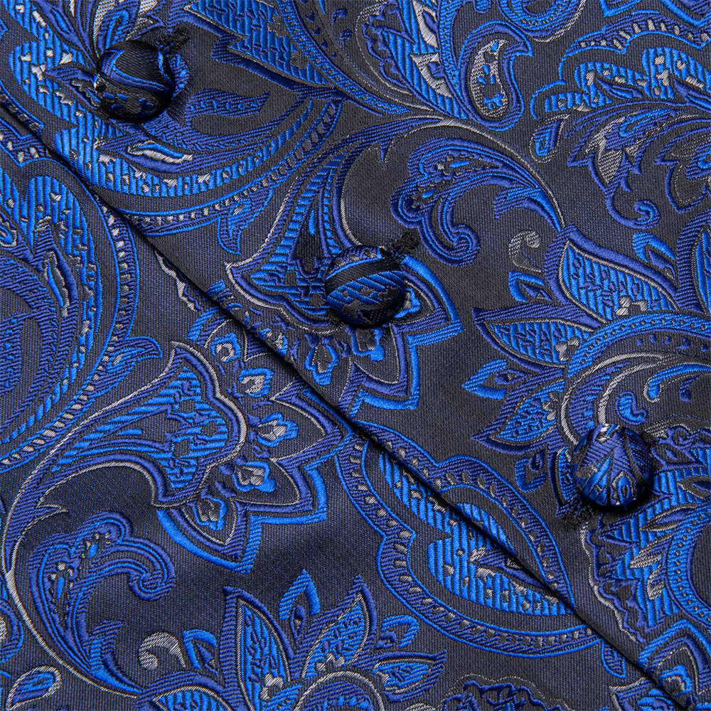 GentCrest Blue Paisley Vest Set - Image 7