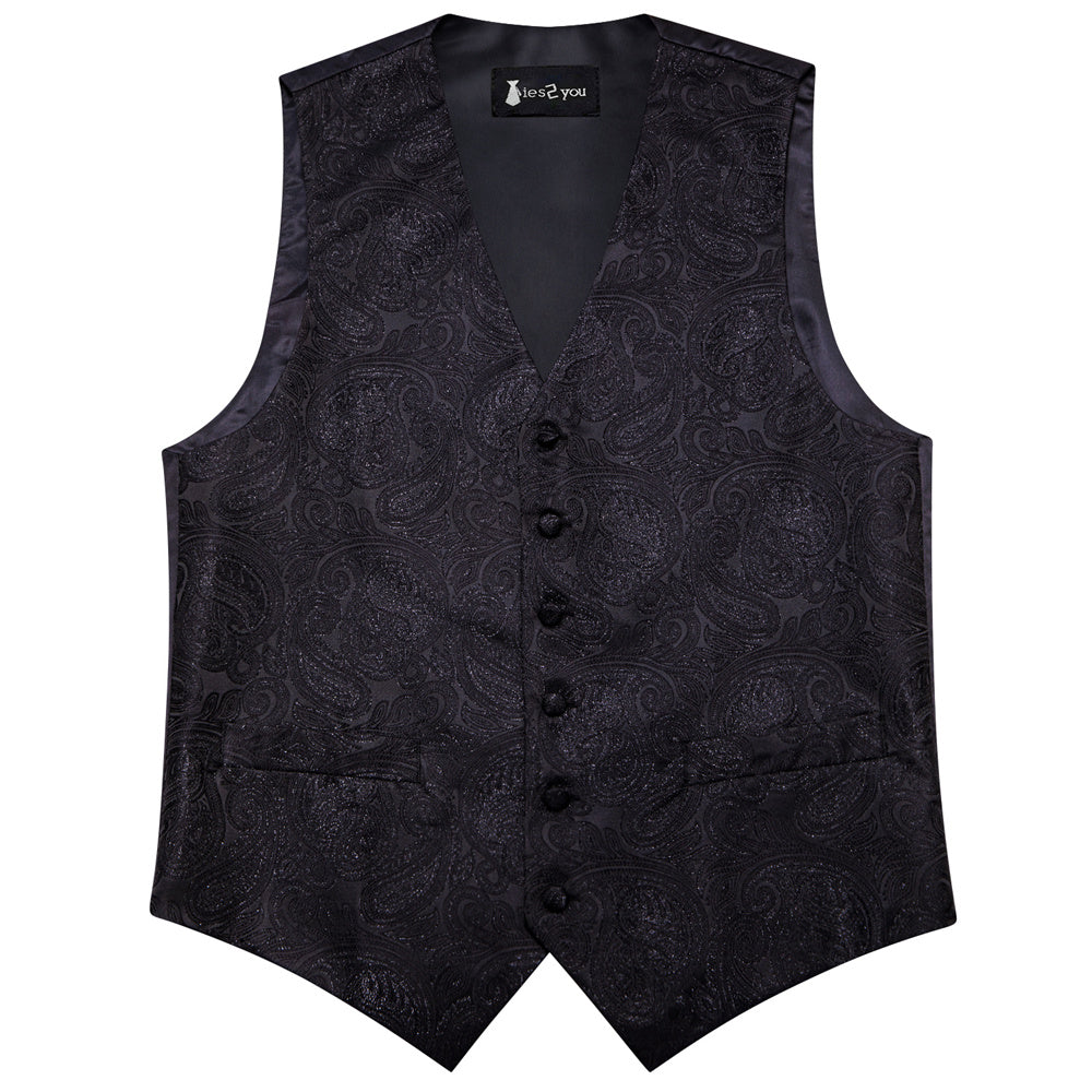 GentCrest Black Paisley Vest Set - Image 5