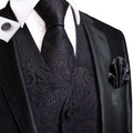 GentCrest Black Paisley Vest Set - Image 1
