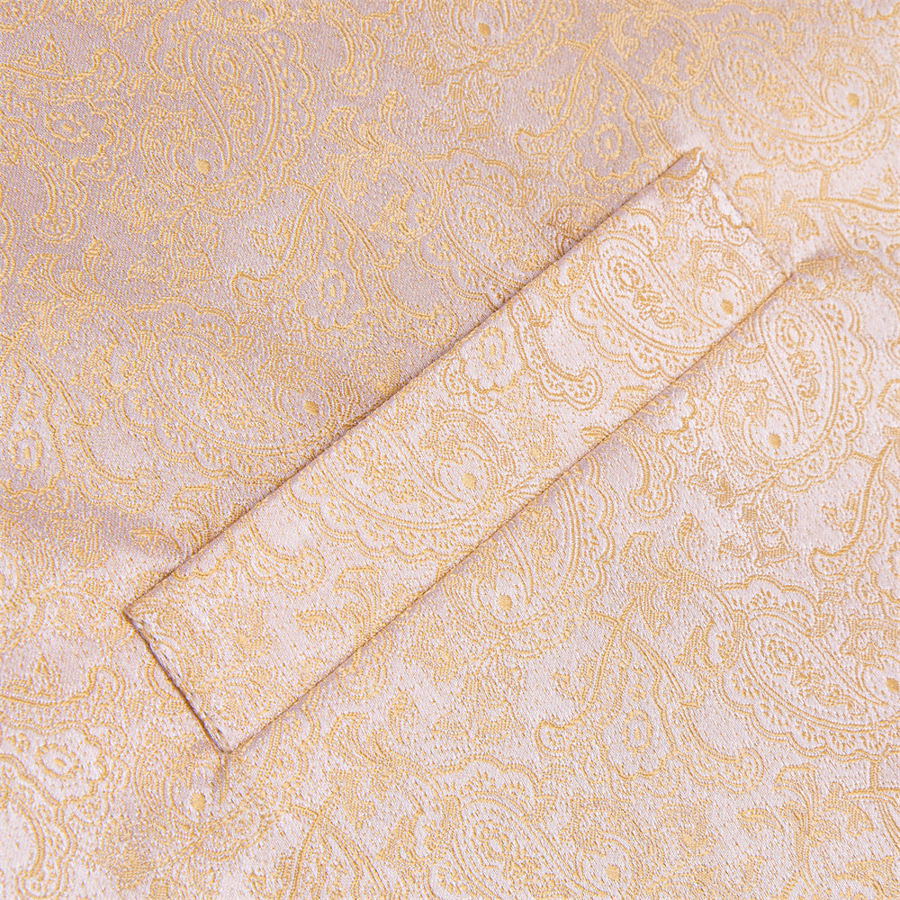 GentCrest Champagne Paisley Vest Set - Image 7