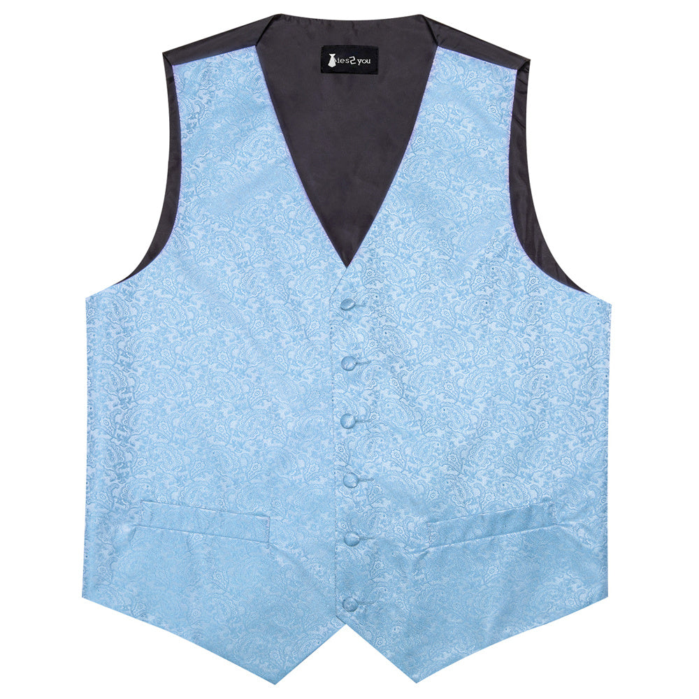 GentCrest Blue Paisley Vest Set - Image 6
