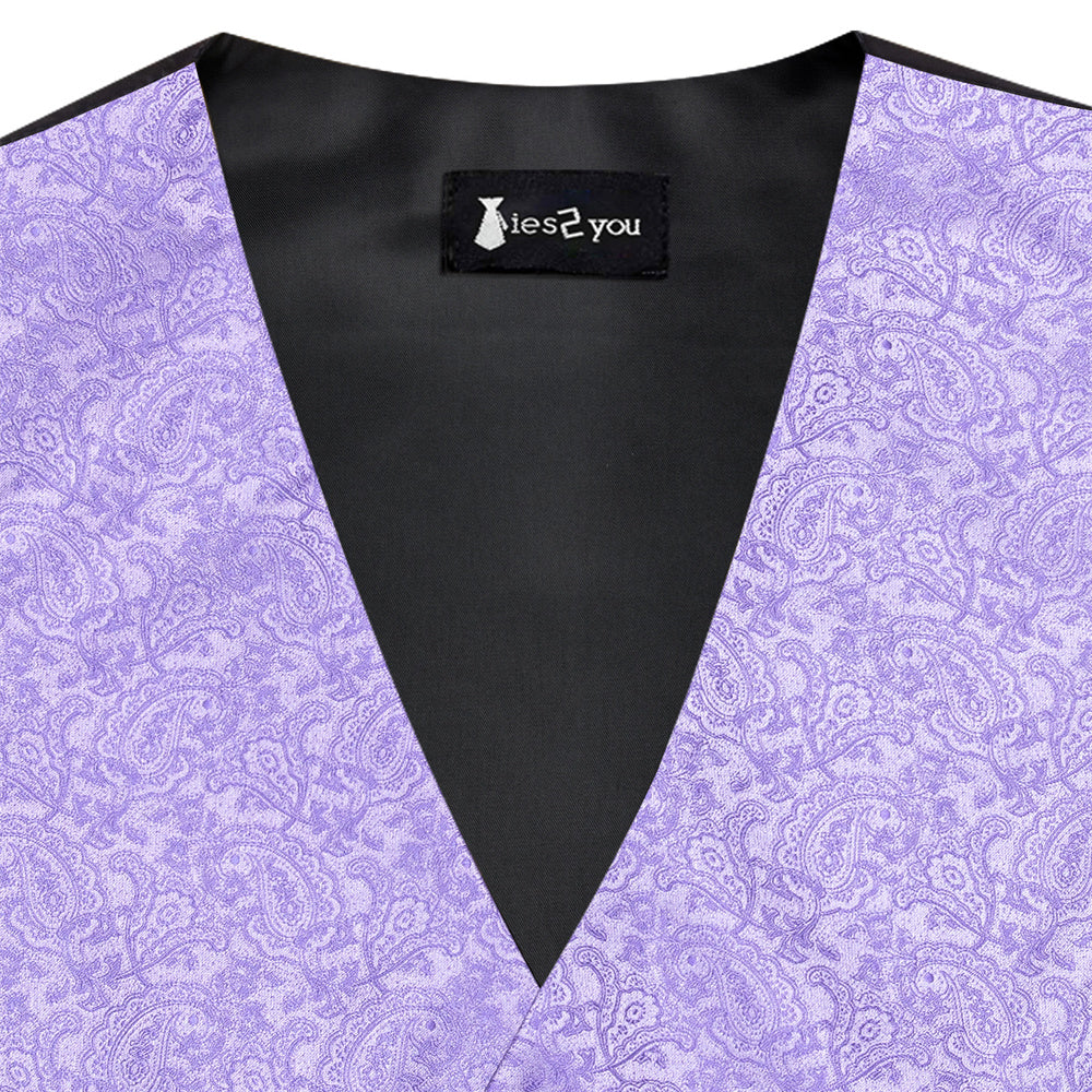 GentCrest Purple Paisley Vest Set - Image 7