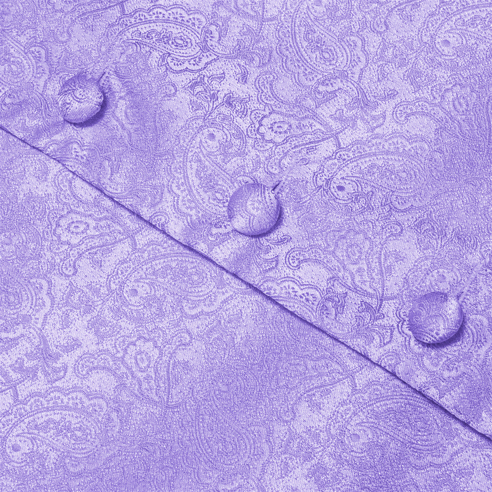 GentCrest Purple Paisley Vest Set - Image 8