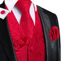 GentCrest Red Paisley Vest Set - Image 1