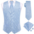 GentCrest Blue Paisley Vest Set - Image 1