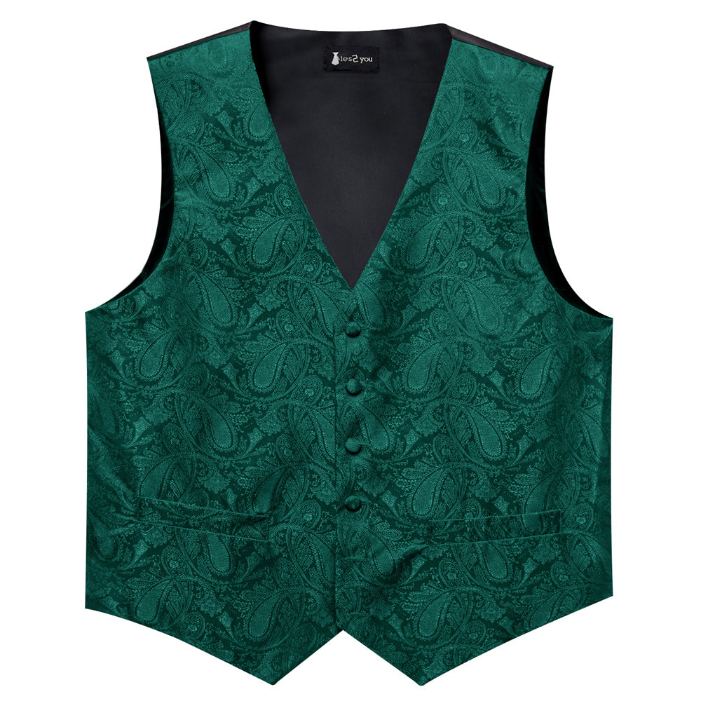 GentCrest Green Paisley Vest Set - Image 5