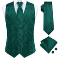GentCrest Green Paisley Vest Set - Image 1