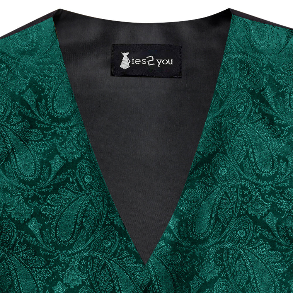 GentCrest Green Paisley Vest Set - Image 4