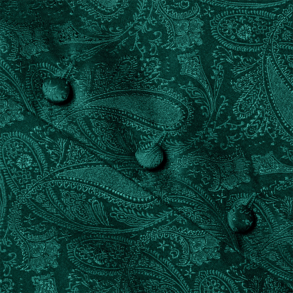 GentCrest Green Paisley Vest Set - Image 7