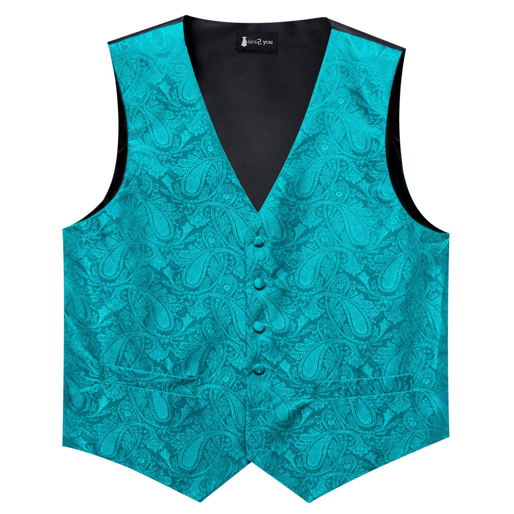 GentCrest Blue Paisley Vest Set - Image 5