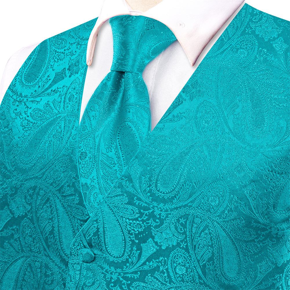 GentCrest Blue Paisley Vest Set - Image 2