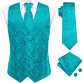 GentCrest Blue Paisley Vest Set - Image 1