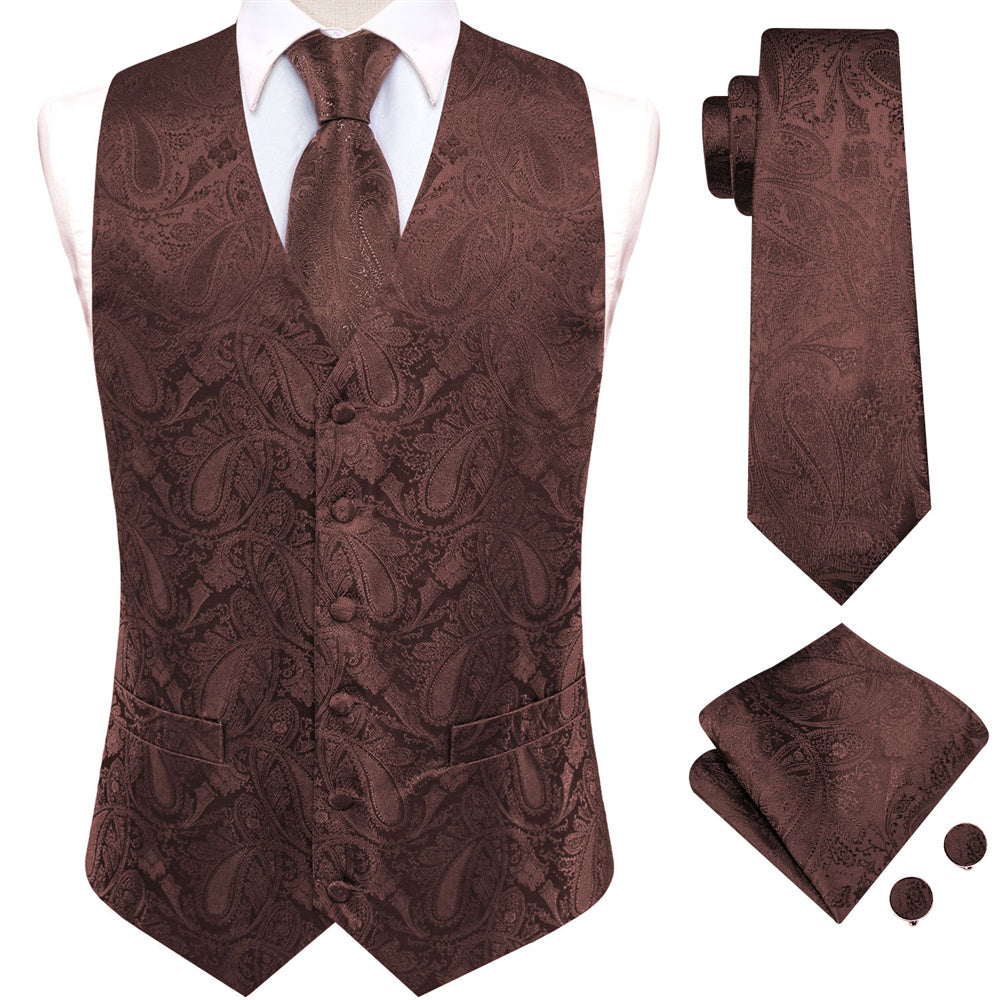 GentCrest Blue Paisley Vest Set - Image 1
