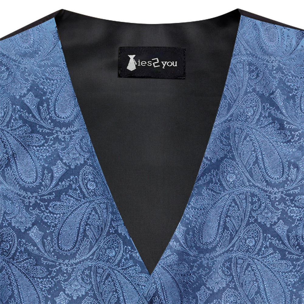 GentCrest Blue Paisley Vest Set - Image 6