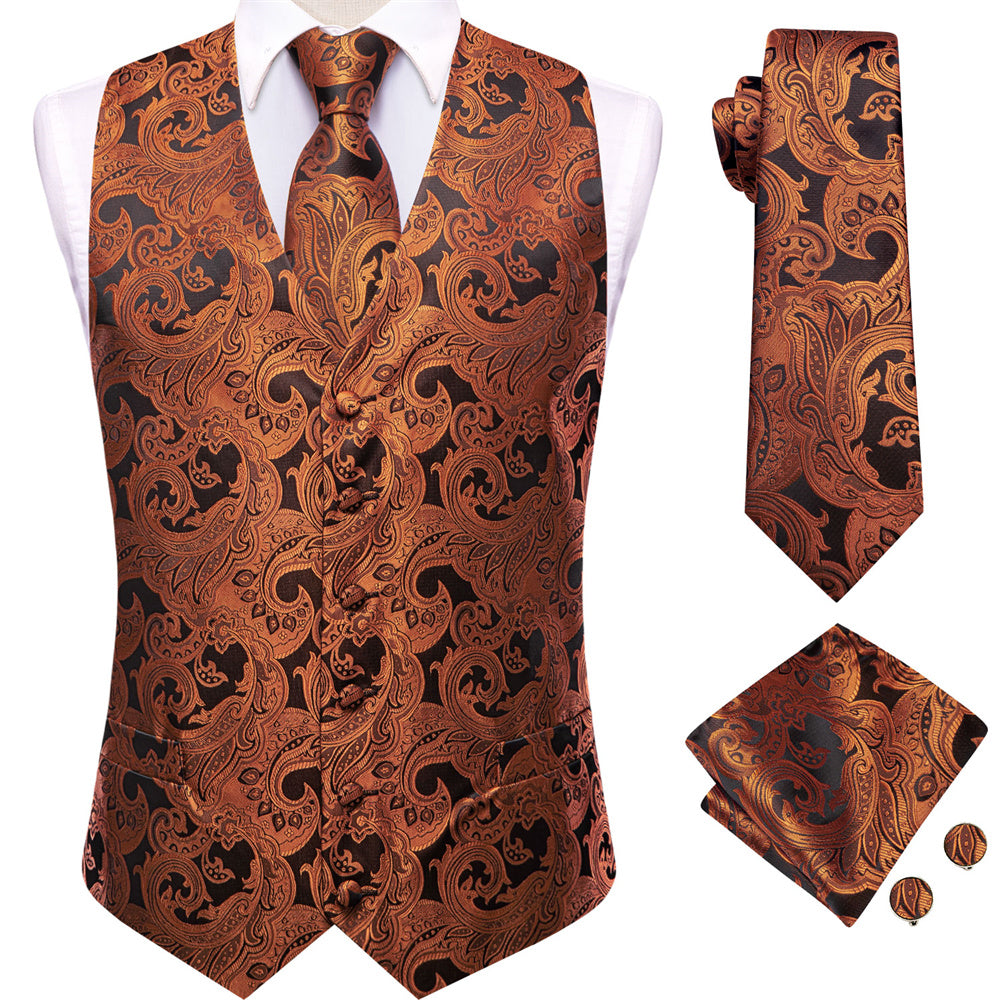 GentCrest Black Paisley Vest Set - Image 2